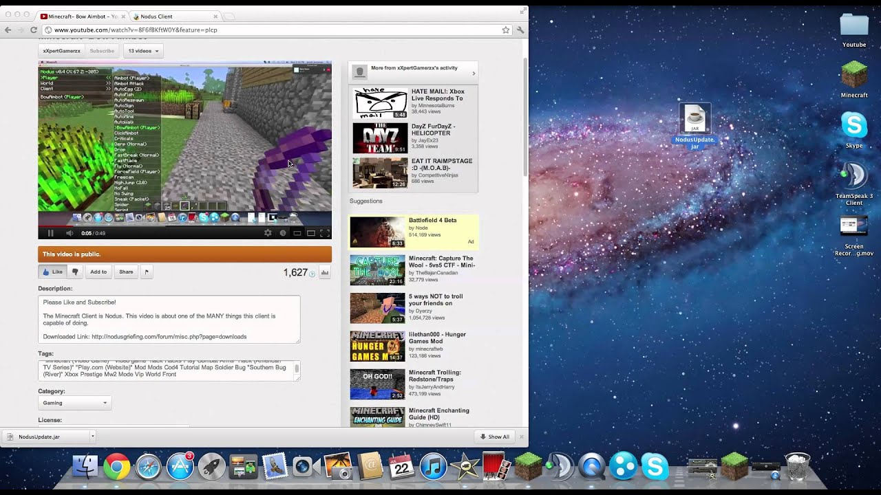 How to download minecraft nodus for mac